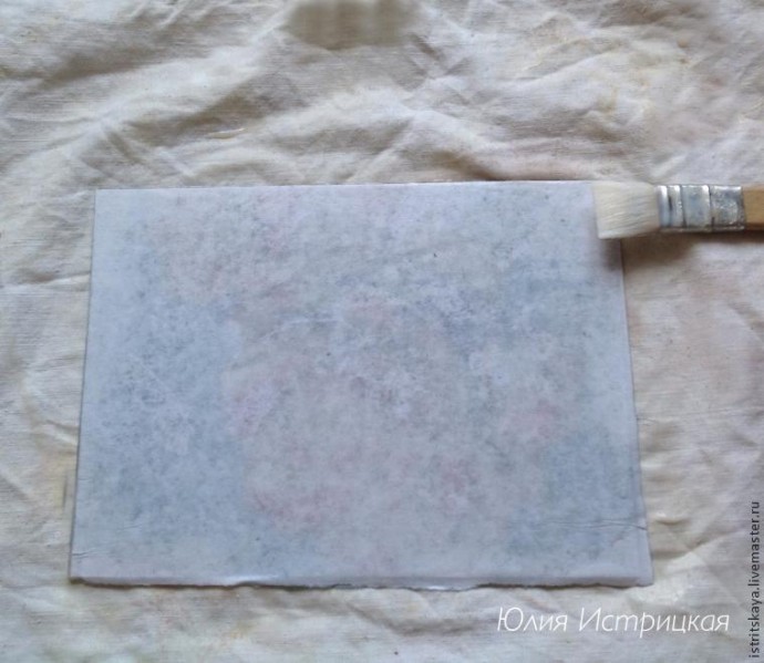 ​Создаем старинный зеркальный витраж: вживляем в стекло и работаем с поталью в хлопьях: часть 1