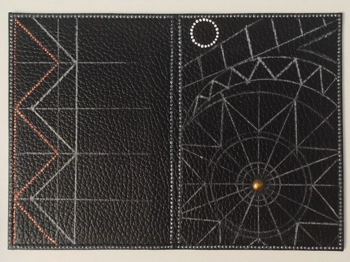 Точечная роспись обложки на паспорт: часть 3