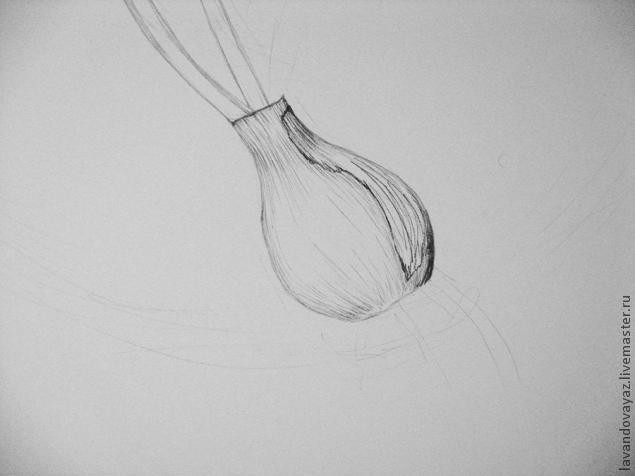 ​Рисуем изящный необычный цветок: часть 1