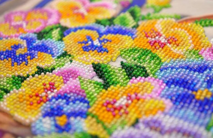 ​Вышивка бисером по канве