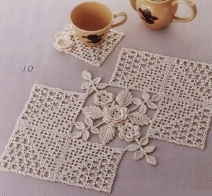 Салфетка: магия ирландского кружева