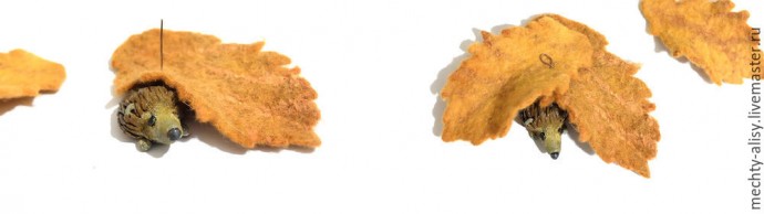 ​Делаем брошь "Осенняя симфония" с применением эко-окрашивания: часть 2