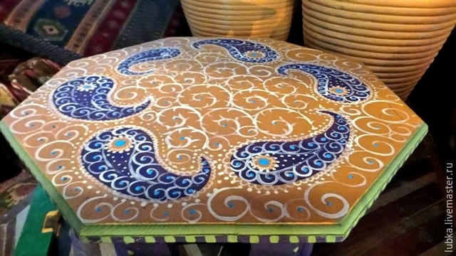 Расписываем стол восточными узорами: часть 2 Расписываем стол восточными узорами: часть 2