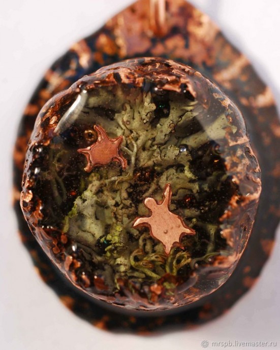 ​Делаем кулон из меди с заливкой ювелирной смолой: часть 3