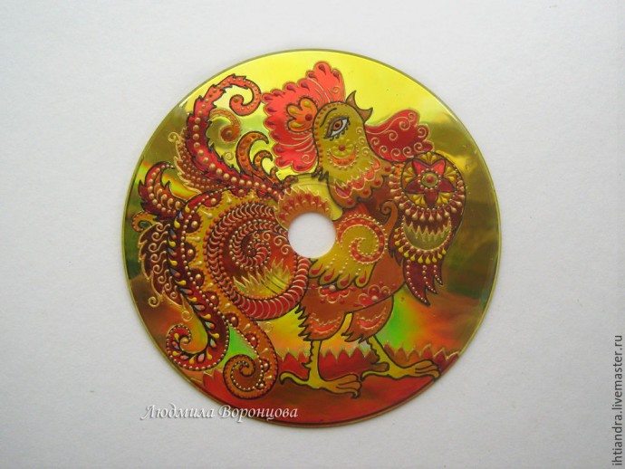 Панно "Огненный петух": часть 2