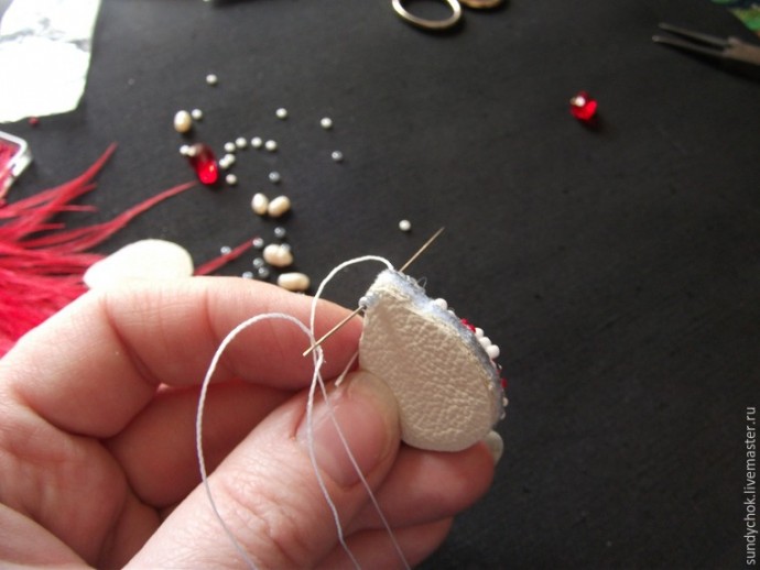 ​Создаем свадебные серьги "Мирослава": часть 3