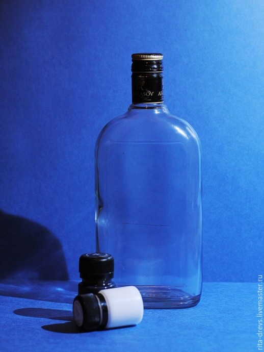 Древо жизни: расписываем бутылку акриловыми красками