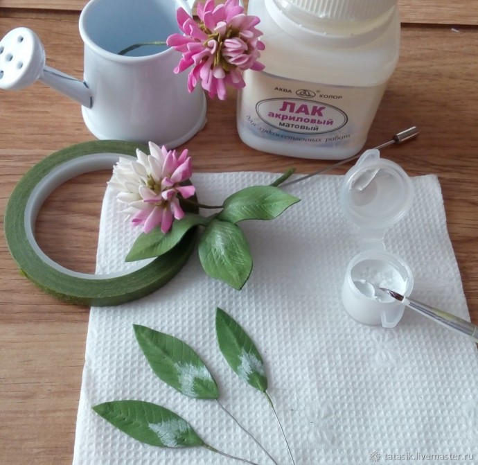 ​Изготавливаем клевер из фоамирана: часть 2