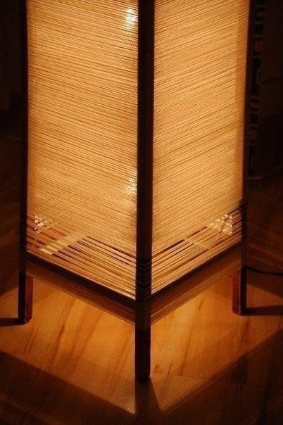 Напольный светильник своими руками