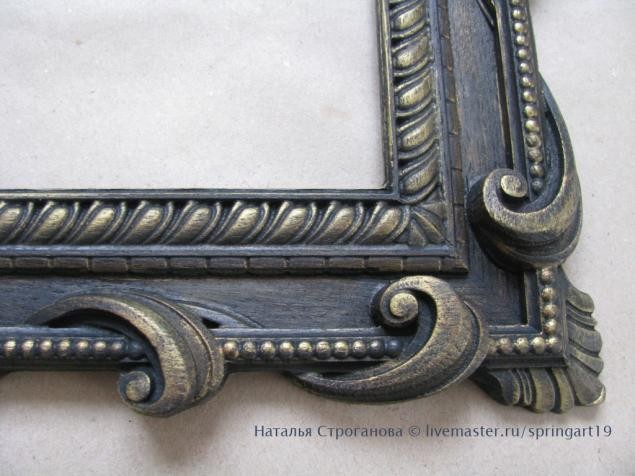 Рама для зеркала: золочение и старение рамы, часть 2 Рама для зеркала: золочение и старение рамы, часть 2