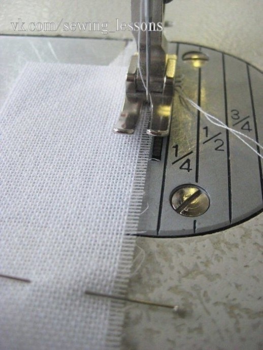 Узкая подгибка на тонкой ткани: мастер-класс