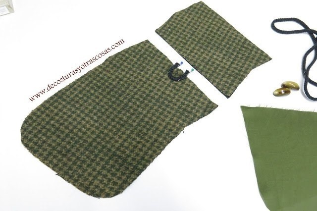 Накладной карман с цельнокроеным клапаном Накладной карман с цельнокроеным клапаном