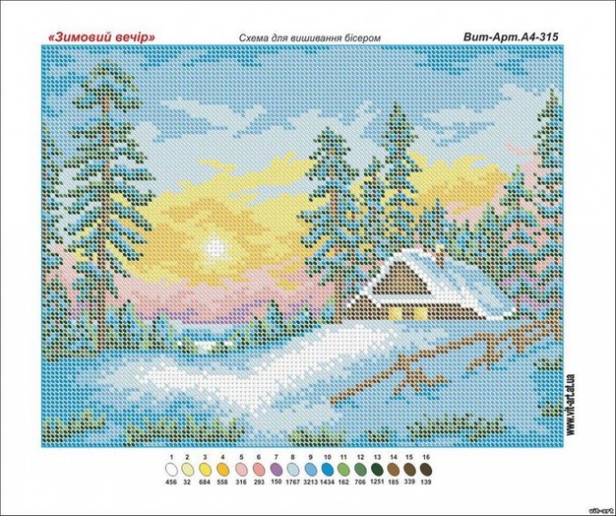 Вышиваем зимние пейзажи: часть 8