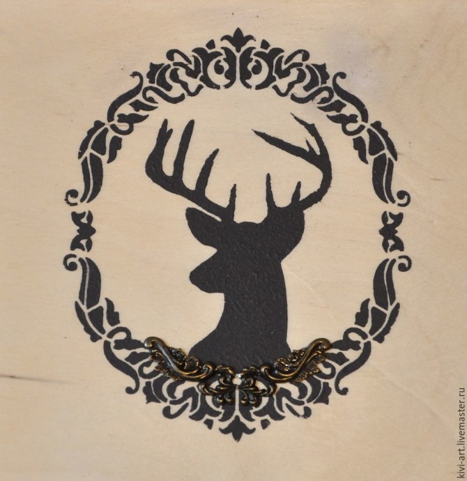 ​Декорируем чайную коробку "В старом шале": часть 5