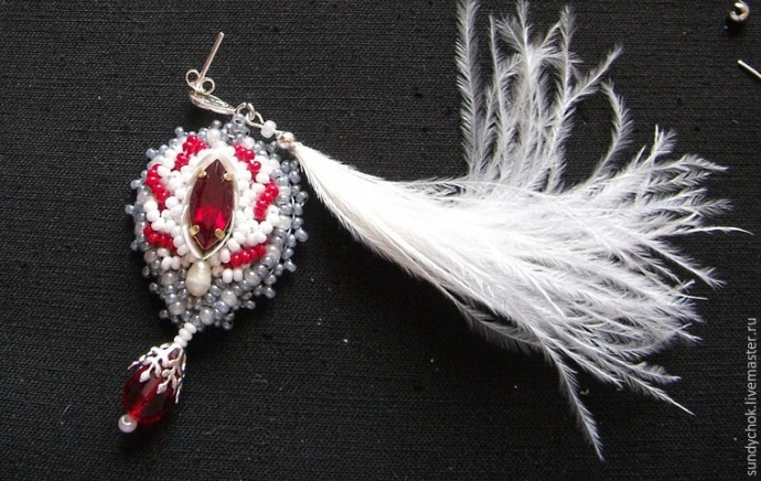 ​Создаем свадебные серьги "Мирослава": часть 5