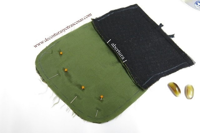 Накладной карман с цельнокроеным клапаном Накладной карман с цельнокроеным клапаном