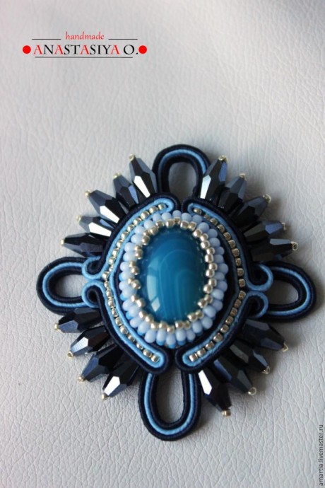Воздушная сутажная брошь своими руками: часть 2