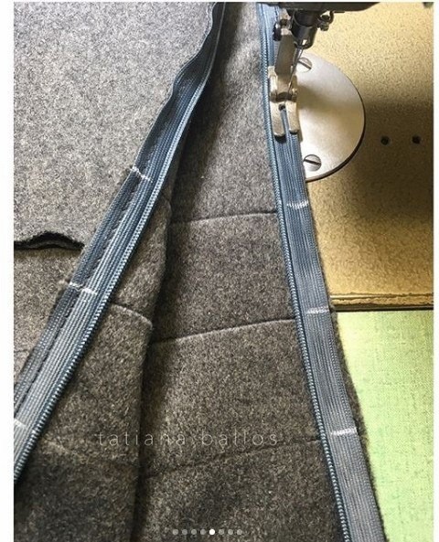 Некоторые детали втачивания молнии