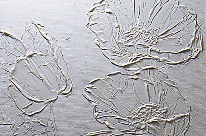 ​Текстурная картина из шпаклёвки