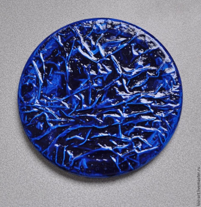 ​Мастер-класс по декорированию часов "Синяя зима": часть 1