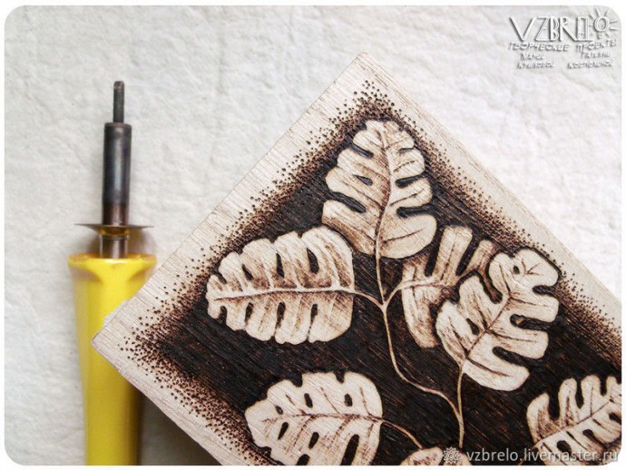 Декорируем шкатулку в технике выжигания по дереву