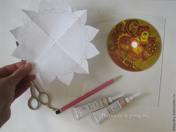 Панно "Огненный петух": часть 2