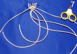 ​Ажурный поясок с кистями и бусинками в технике макраме: часть 1