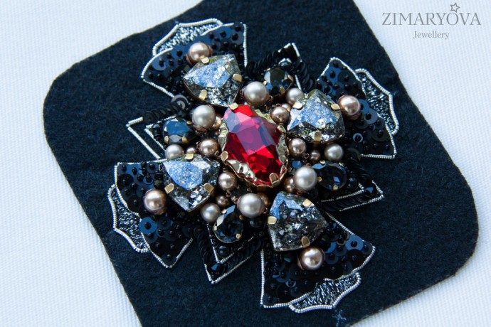 ​Создаем брошь-орден "Primavera": часть 4