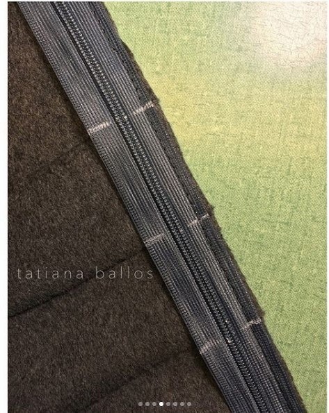 Некоторые детали втачивания молнии