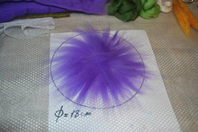 ​Мастер-класс по валянию цветка "Вьюнок": часть 1