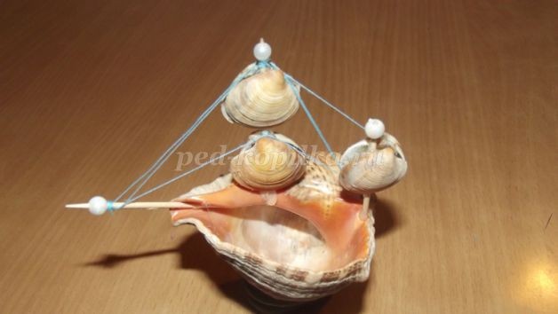 Кораблик из ракушек: мастер-класс
