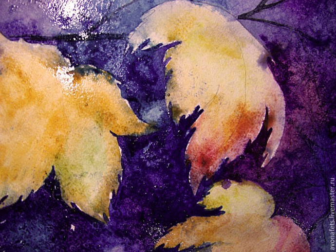 Осенний мастер-класс: акварель по-мокрому, часть 2