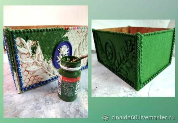 Декор деревянного ящика