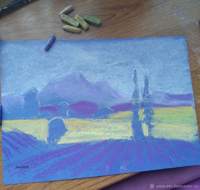 ​Мастер-класс сухой пастелью "Прованс"