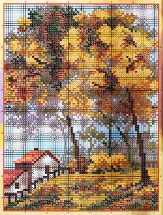 Вышиваем осенние пейзажи и не только