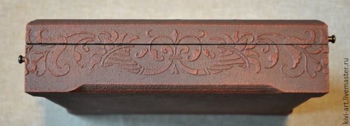 ​Декорируем чайную коробку "В старом шале": часть 5