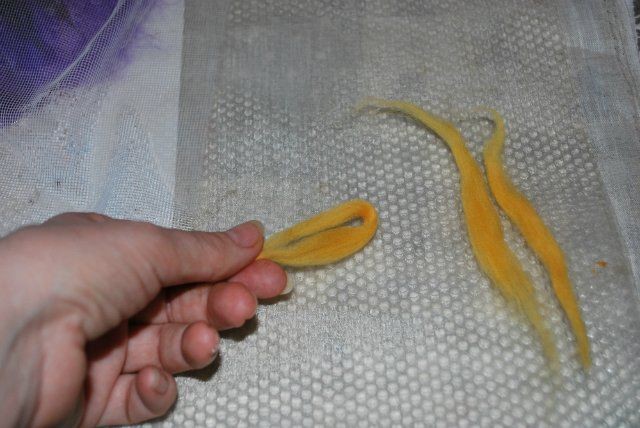 ​Мастер-класс по валянию цветка "Вьюнок": часть 1