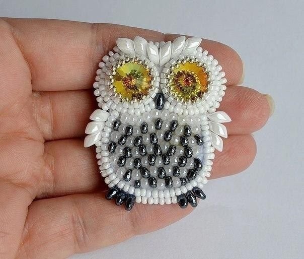 Сова из бисера