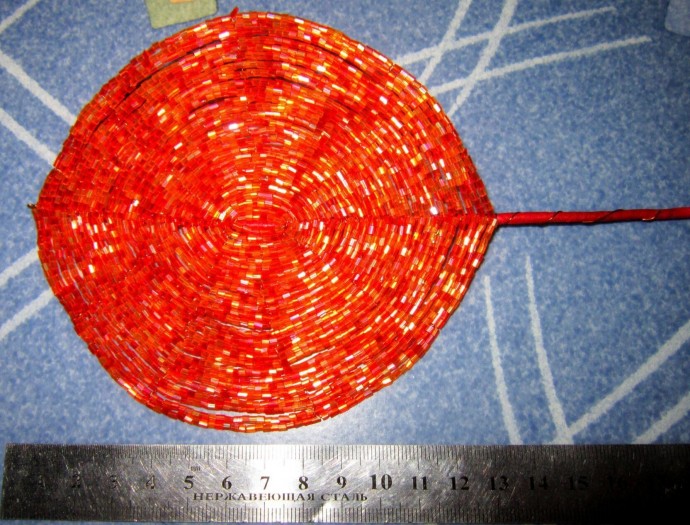 Антуриум из бисера