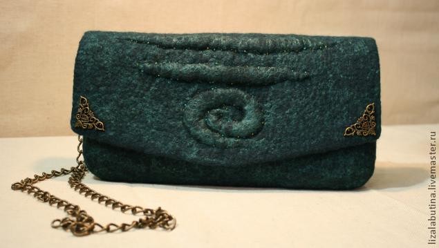 ​Валяный клатч: часть 6