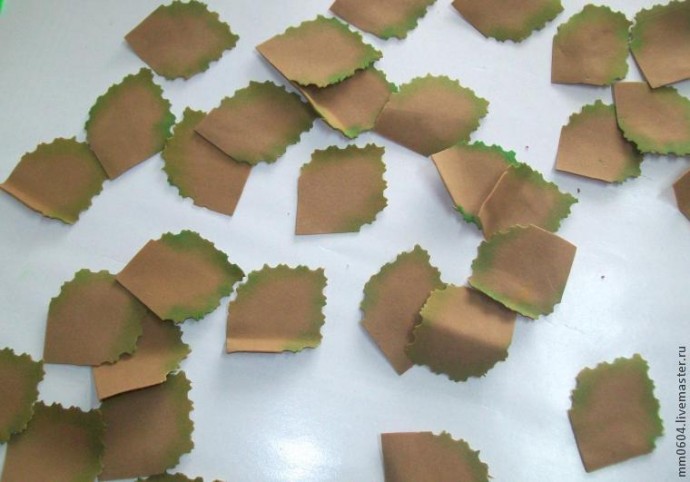 Создаем цветок из листьев: часть 1