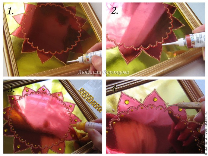 Панно "Огненный петух": часть 3