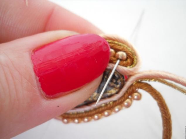 Сутажные серьги "Ромашки по-восточному": мастер-класс, часть 2