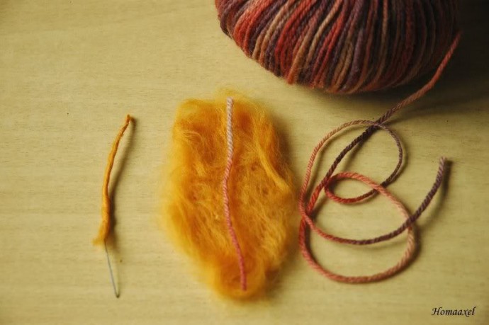 ​Мастер-класс по осенним листьям в технике валяния: часть 1