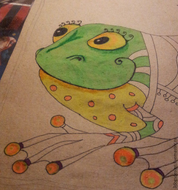 ​Рисуем орнамент на крафт-бумаге: часть 1