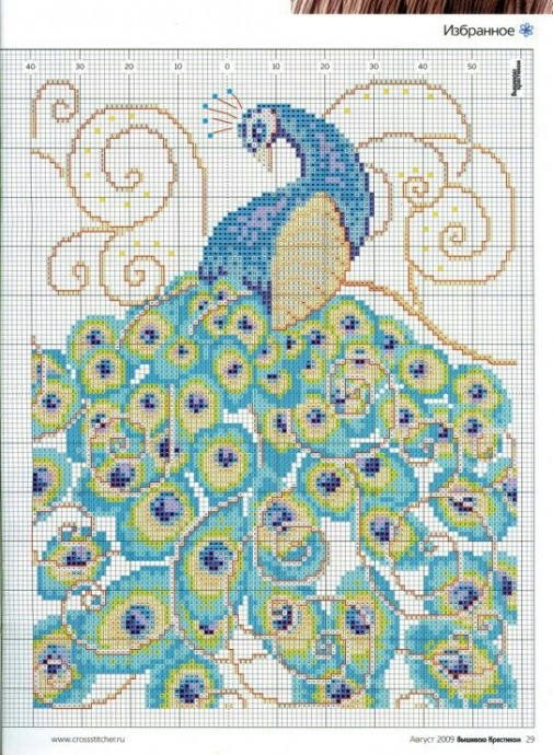 Вышиваем прекрасных павлинов