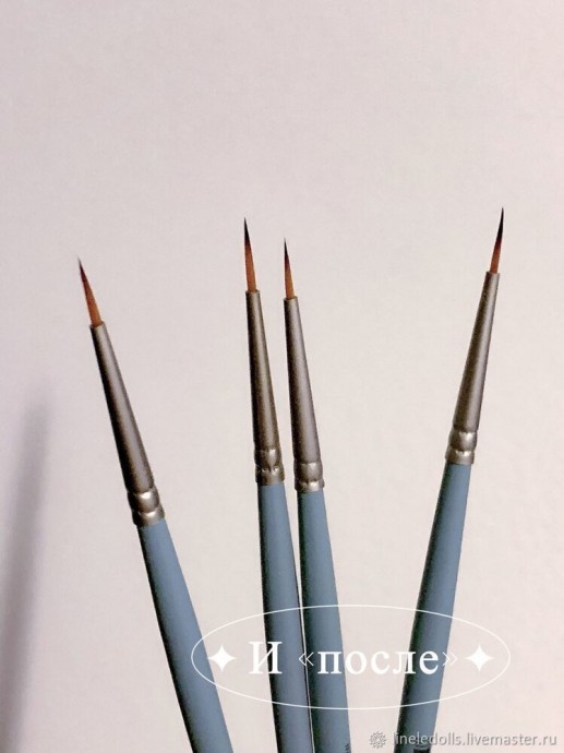 Как восстановить тонкие растрепавшиеся кисти для рисования