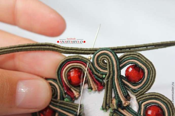 Создание шикарного сутажного браслета с агатом: часть 2