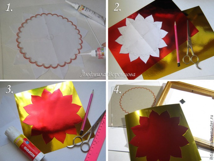 Панно "Огненный петух": часть 2