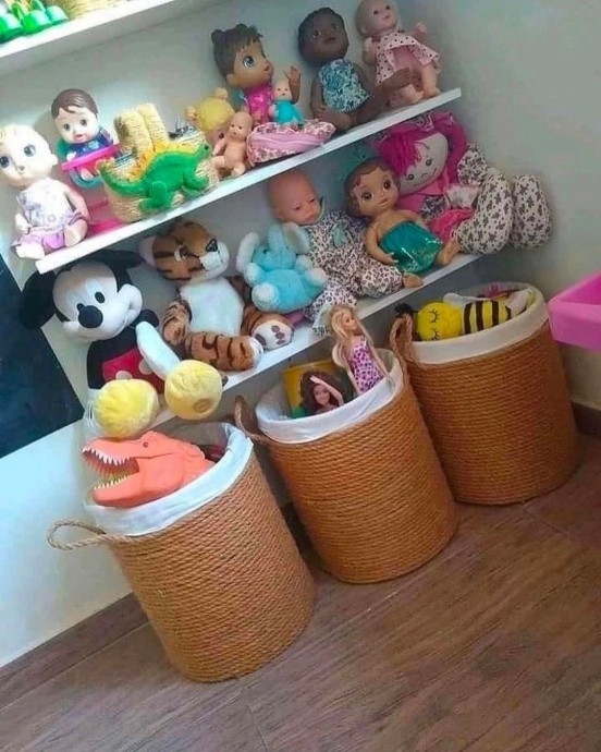 Делаем сами корзинку для игрушек или других мелочей Делаем сами корзинку для игрушек или других мелочей